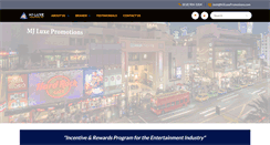 Desktop Screenshot of mjluxepromotions.com
